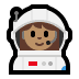 👩🏽‍🚀 woman astronaut: medium skin tone display on Windows